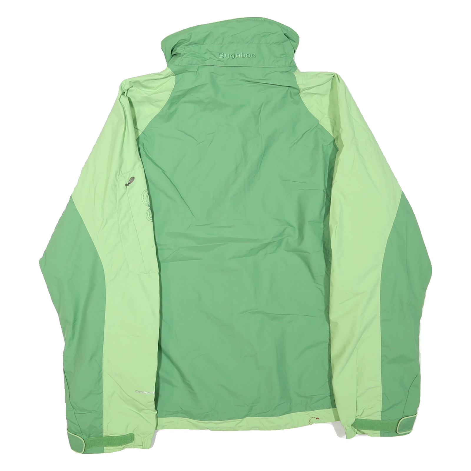 COLUMBIA Womens Green & Light Green Outdoor Jacket M Polyester Blend Zip Sport