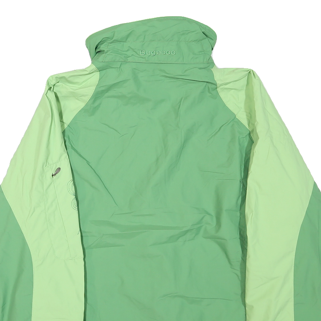 COLUMBIA Womens Green & Light Green Outdoor Jacket M Polyester Blend Zip Sport