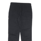 POLO RALPH LAUREN Womens Cotton Blend Black Regular Drawstring Trousers W32 L32