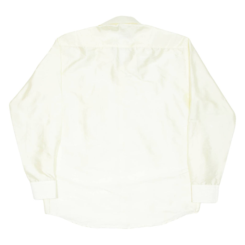 CONSTANT SHIRTS Mens Plain Shirt Yellow Long Sleeve L
