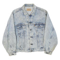LEVI'S Womens Blue Denim Jacket L Cotton Blend Button Closure Classic