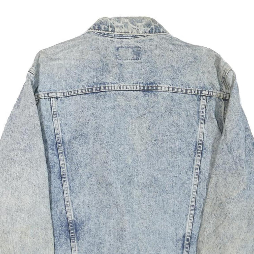 LEVI'S Womens Blue Denim Jacket L Cotton Blend Button Closure Classic