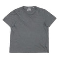 CALVIN KLEIN JEANS Womens Grey M Short Sleeve Crew Neck Plain Cotton Blend