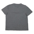 CALVIN KLEIN JEANS Womens Grey M Short Sleeve Crew Neck Plain Cotton Blend