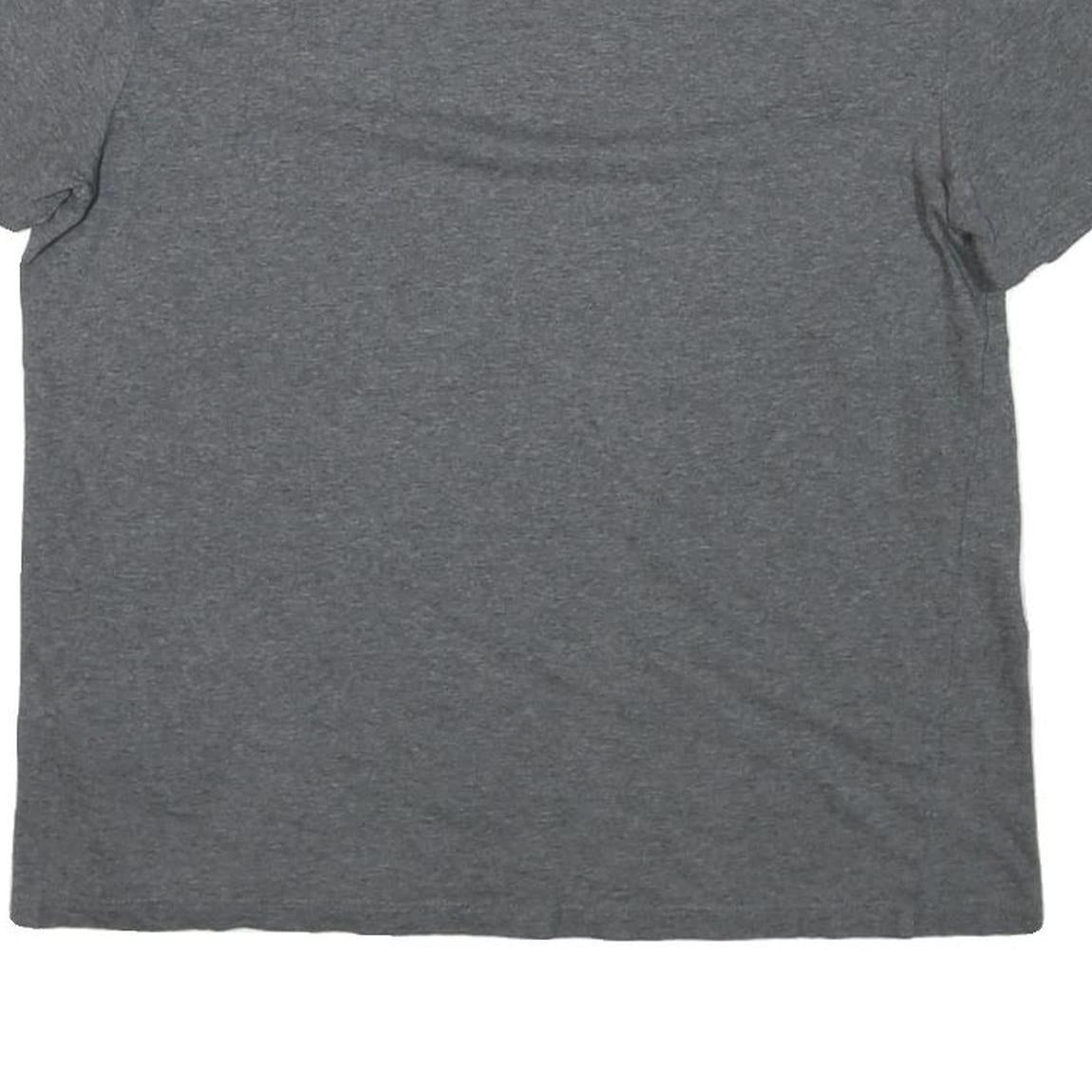 CALVIN KLEIN JEANS Womens Grey M Short Sleeve Crew Neck Plain Cotton Blend