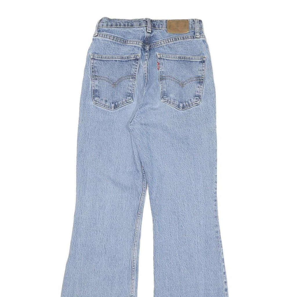 LEVI'S Womens Blue Regular Flared Denim Light W26 L30 Classic Fit Jeans