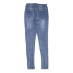 ZEBRA Womens Blue Slim Skinny Denim Light W28 W25 Jeans Cotton Blend Zip