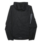 ADIDAS Mens Black Lightweight Hooded Jacket XS Polyester Plain Zip Sports
