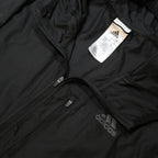 ADIDAS Mens Black Lightweight Hooded Jacket XS Polyester Plain Zip Sports