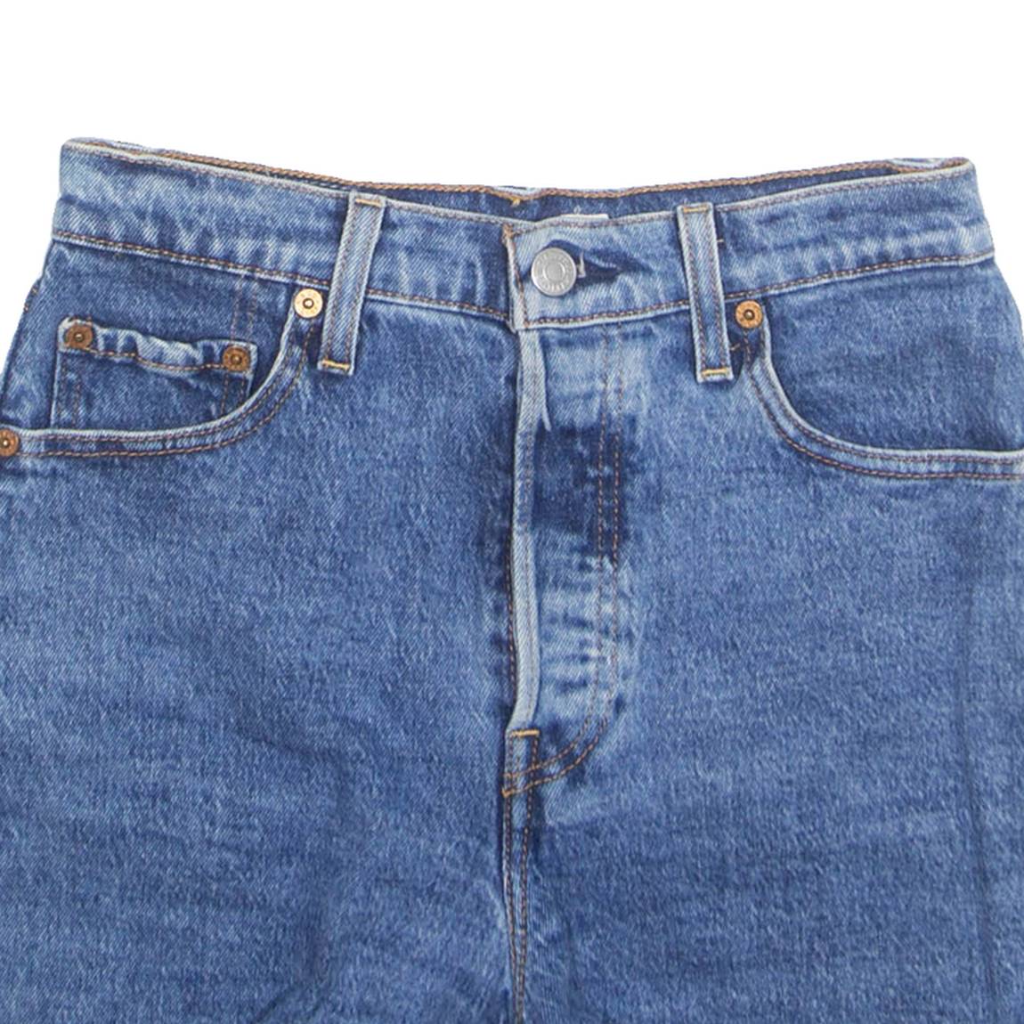 LEVI'S Cut Off Womens Denim Shorts Blue M W26