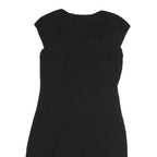 MONSOON Womens Black Bodycon Polyester Dress Short Sleeve Short UK 12 Elegant