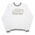 CHAMPION REVERSE WEAVE Mens White Army Military Police Crew Neck S Cotton