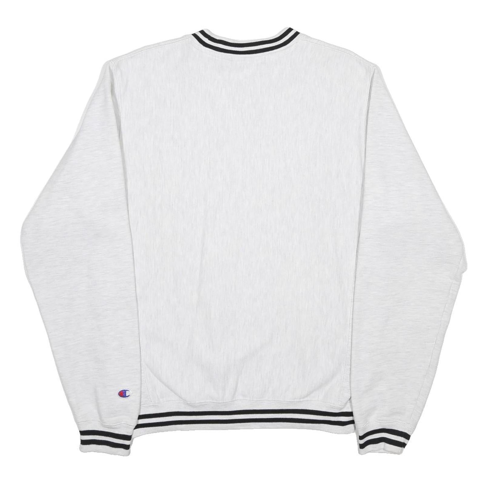 CHAMPION REVERSE WEAVE Mens White Army Military Police Crew Neck S Cotton
