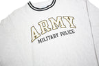 CHAMPION REVERSE WEAVE Mens White Army Military Police Crew Neck S Cotton