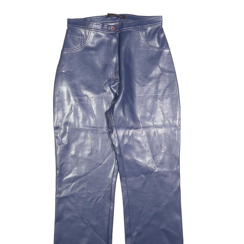 CI CA DO Womens Regular Navy Blue Polyester Blend Trousers W26 L32 Zip Comfort