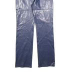 CI CA DO Womens Regular Navy Blue Polyester Blend Trousers W26 L32 Zip Comfort