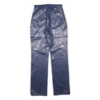 CI CA DO Womens Regular Navy Blue Polyester Blend Trousers W26 L32 Zip Comfort