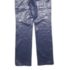 CI CA DO Womens Regular Navy Blue Polyester Blend Trousers W26 L32 Zip Comfort