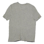 MG VULPINARI Womens Black & Cream Butterfly Printed Top Short Sleeve Round Neck