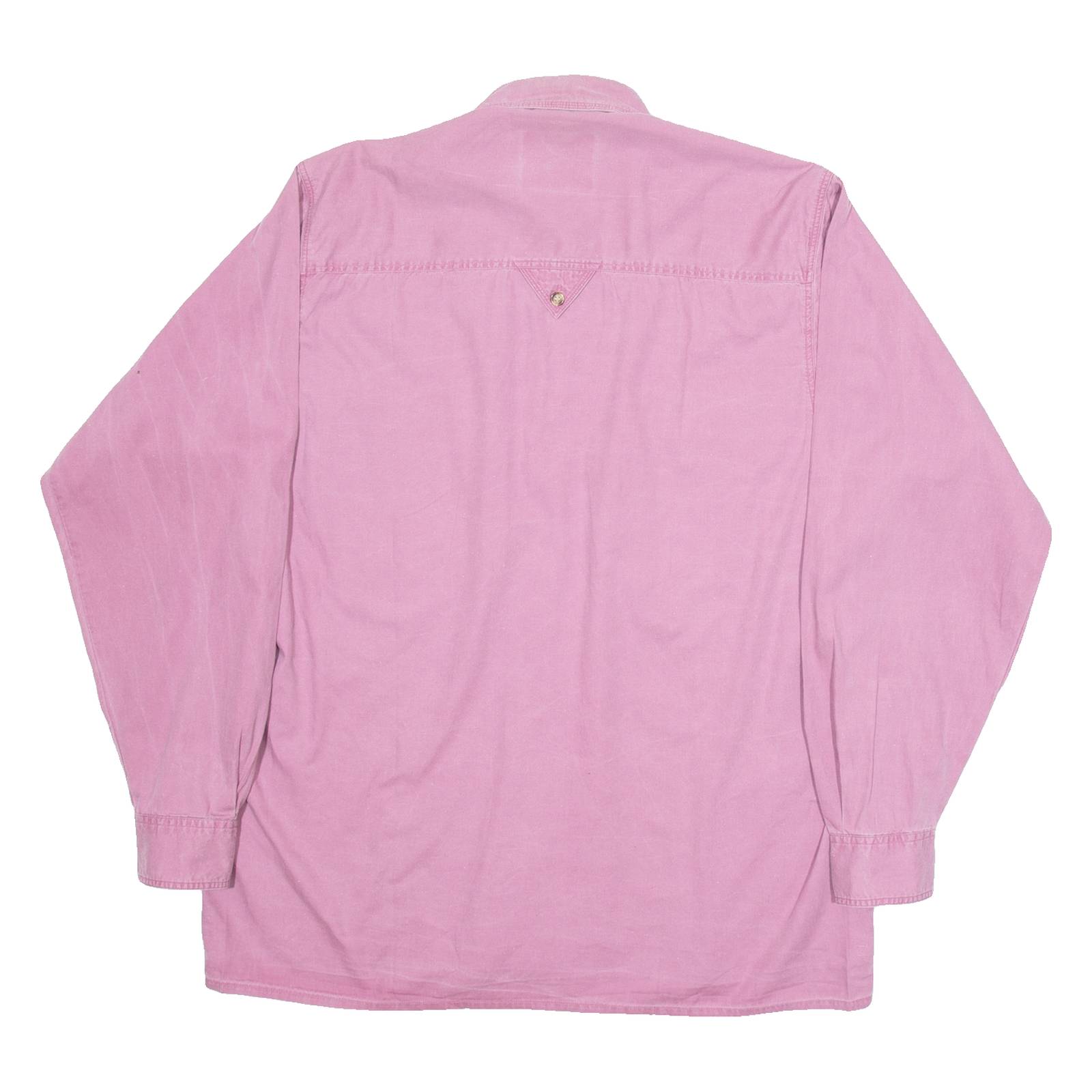 Mens Plain Shirt Purple Long Sleeve S