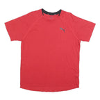 PUMA Mens Red L T-Shirt Short Sleeve Crew Neck Sports Activewear