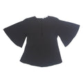 ZARA Belted Womens Blouse Black XS
