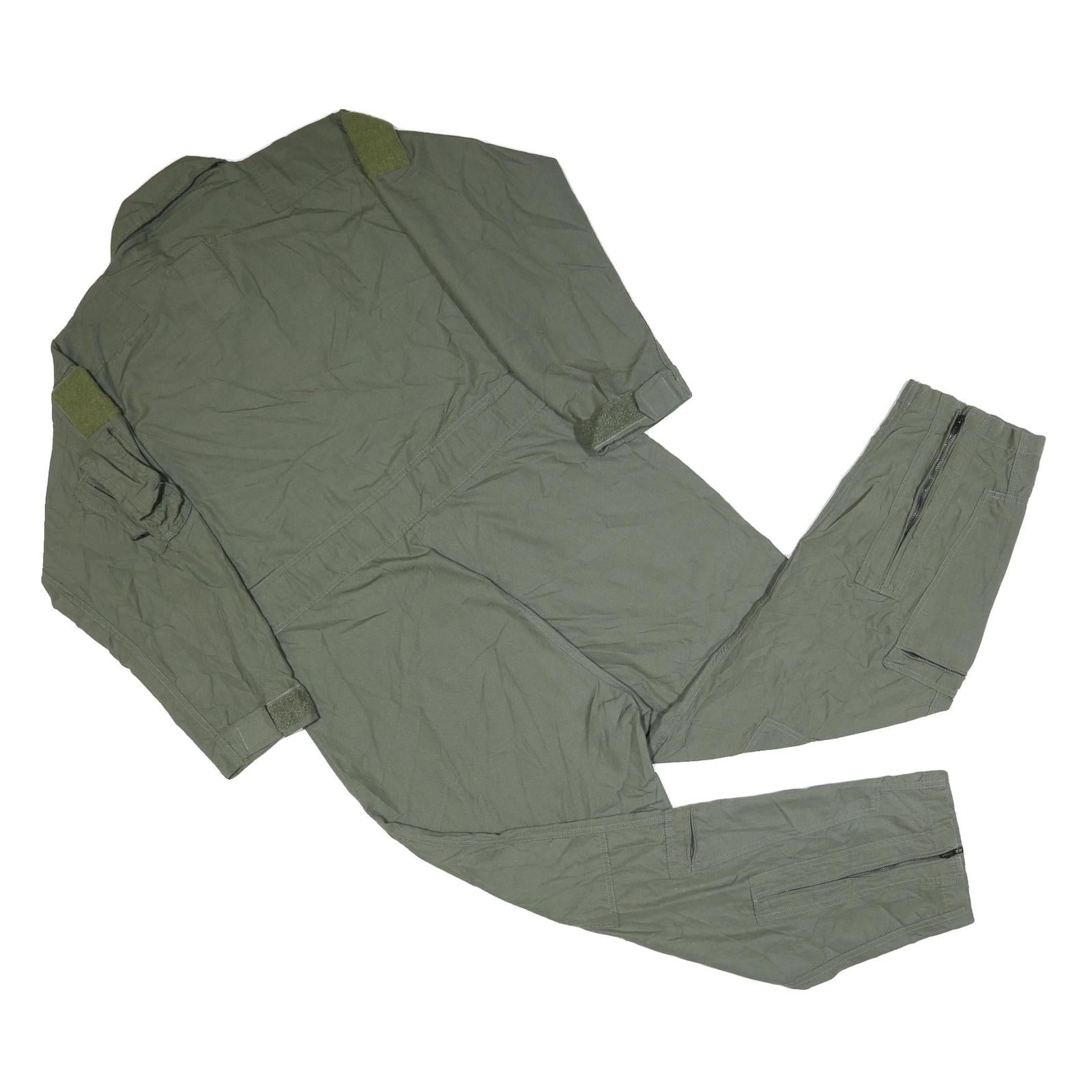 BARRIER WEAR Mens Green Synthetic Dungarees Regular Fit L W42 L28 Workwear