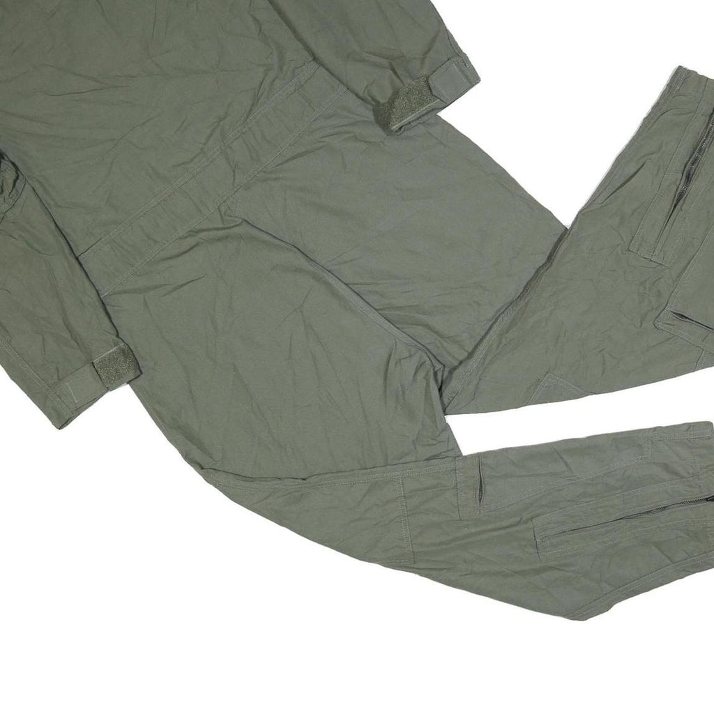 BARRIER WEAR Mens Green Synthetic Dungarees Regular Fit L W42 L28 Workwear