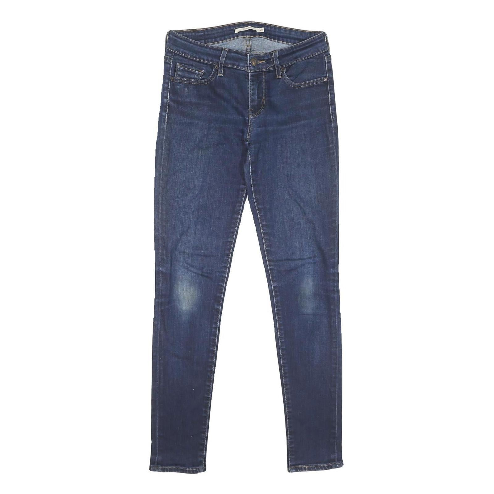 LEVI'S 711 Skinny Womens Jeans Blue Regular Skinny Denim Medium W26 L30