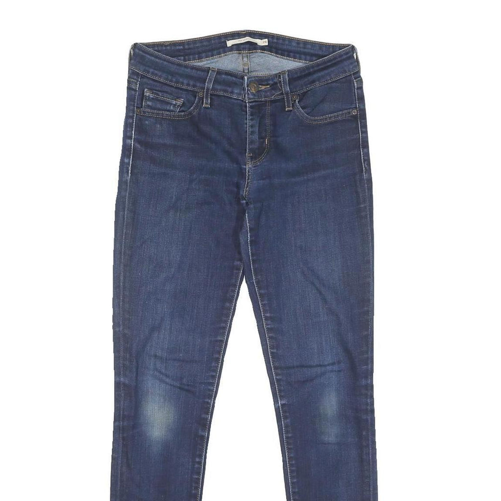 LEVI'S 711 Skinny Womens Jeans Blue Regular Skinny Denim Medium W26 L30