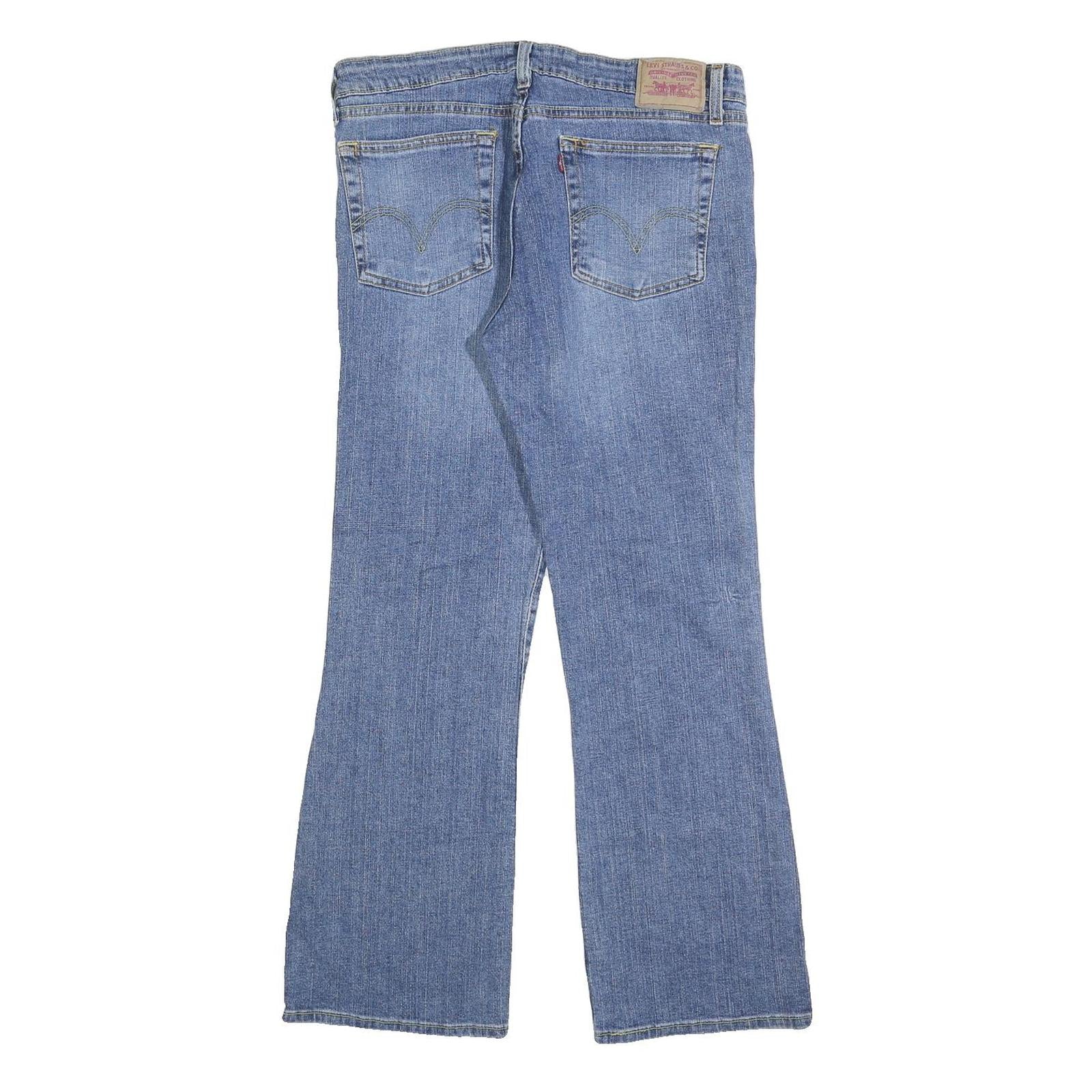 LEVI'S 518 Womens Jeans Blue Regular Bootcut Denim Medium W32 L30 Classic Fit