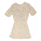 RECLAIMED VINTAGE Womens Cream Playsuit Floral Print Viscose Blend UK 10 Summer