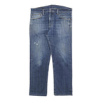 LEVI'S 504 Mens Jeans Blue Regular Straight Denim Medium W34 L27 Classic Cotton