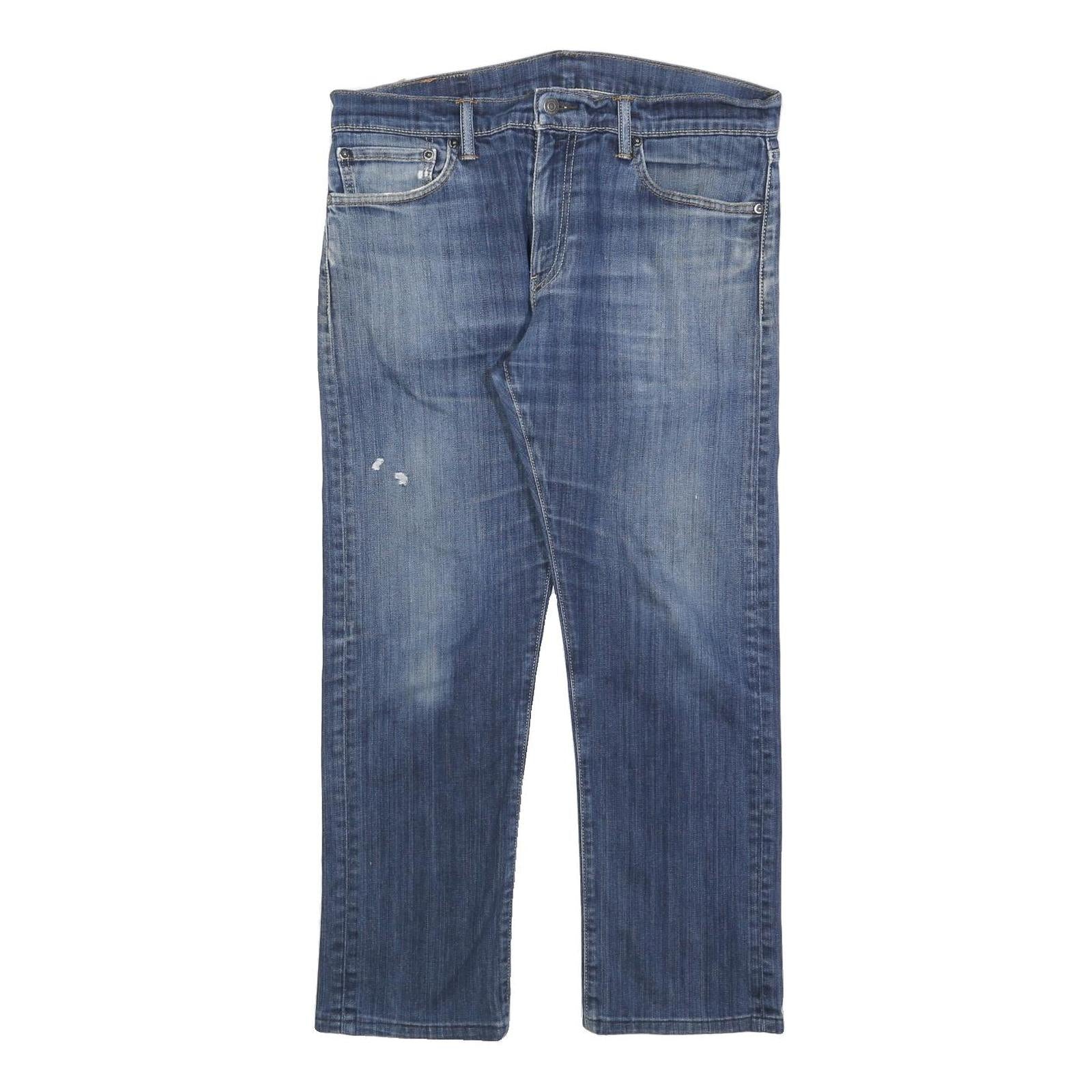 LEVI'S 504 Mens Jeans Blue Regular Straight Denim Medium W34 L27 Classic Cotton