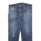 LEVI'S 504 Mens Jeans Blue Regular Straight Denim Medium W34 L27 Classic Cotton