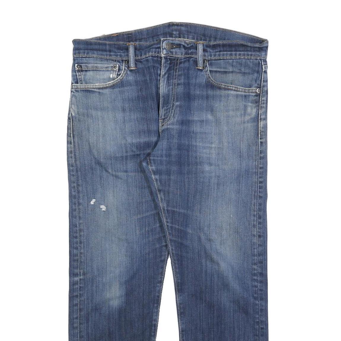 LEVI'S 504 Mens Jeans Blue Regular Straight Denim Medium W34 L27 Classic Cotton