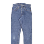 LEVI'S Womens Blue Slim Skinny Denim Medium W25 L29 Button Cotton Blend Jeans