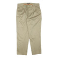 DICKIES Mens Regular Beige Trousers W34 L30 Cotton Blend Zip Classic Straight