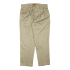 DICKIES Mens Regular Beige Trousers W34 L30 Cotton Blend Zip Classic Straight