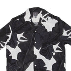 H&M Mens Hawaiian Shirt Black Floral S