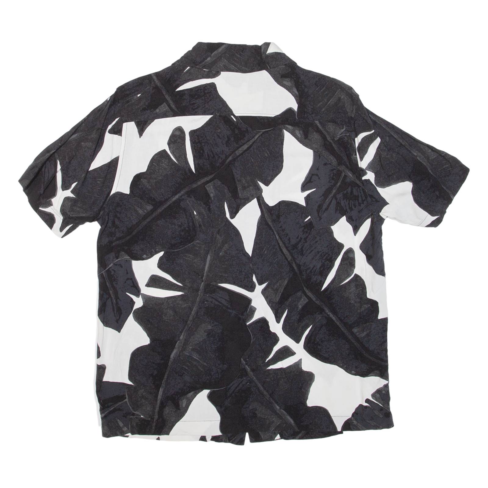 H&M Mens Hawaiian Shirt Black Floral S