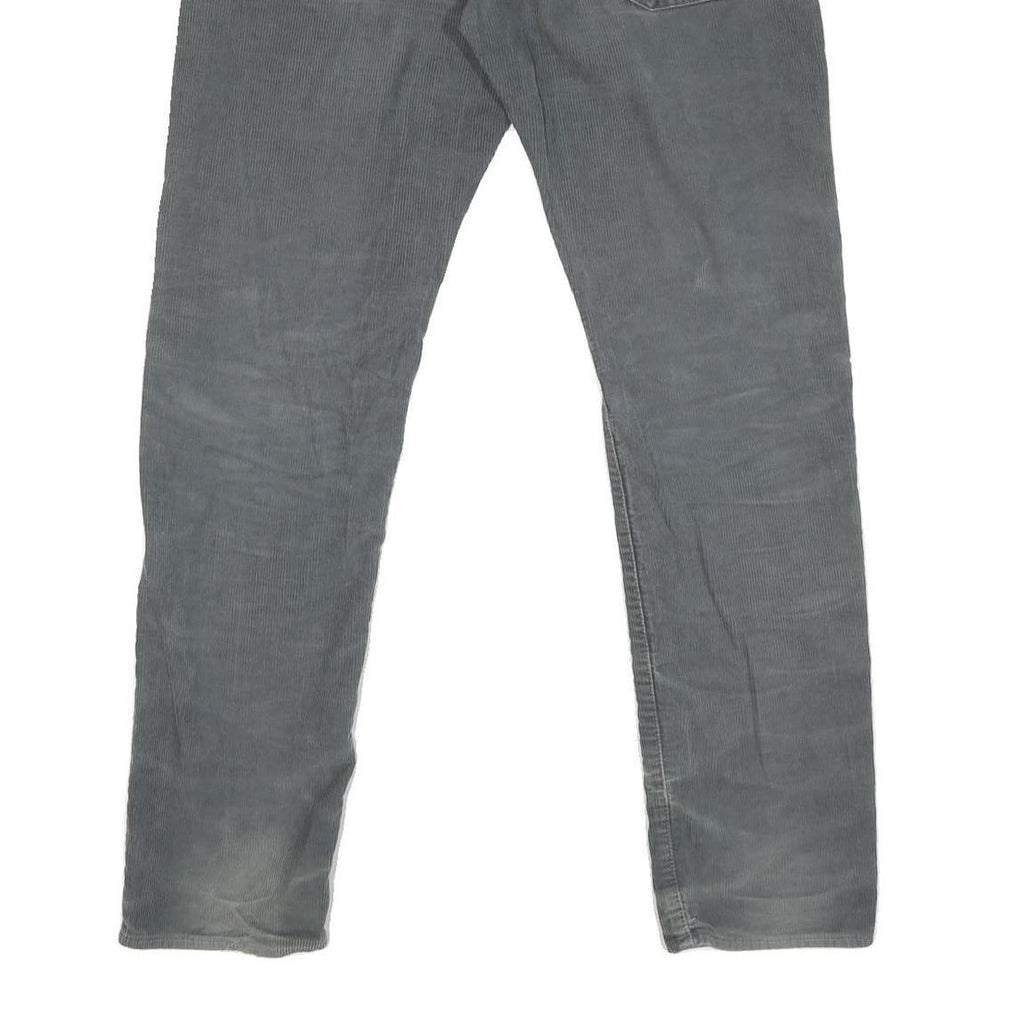 CARHARTT Mens Regular Fit Grey Cotton Blend Corduroy Trousers W32 L31