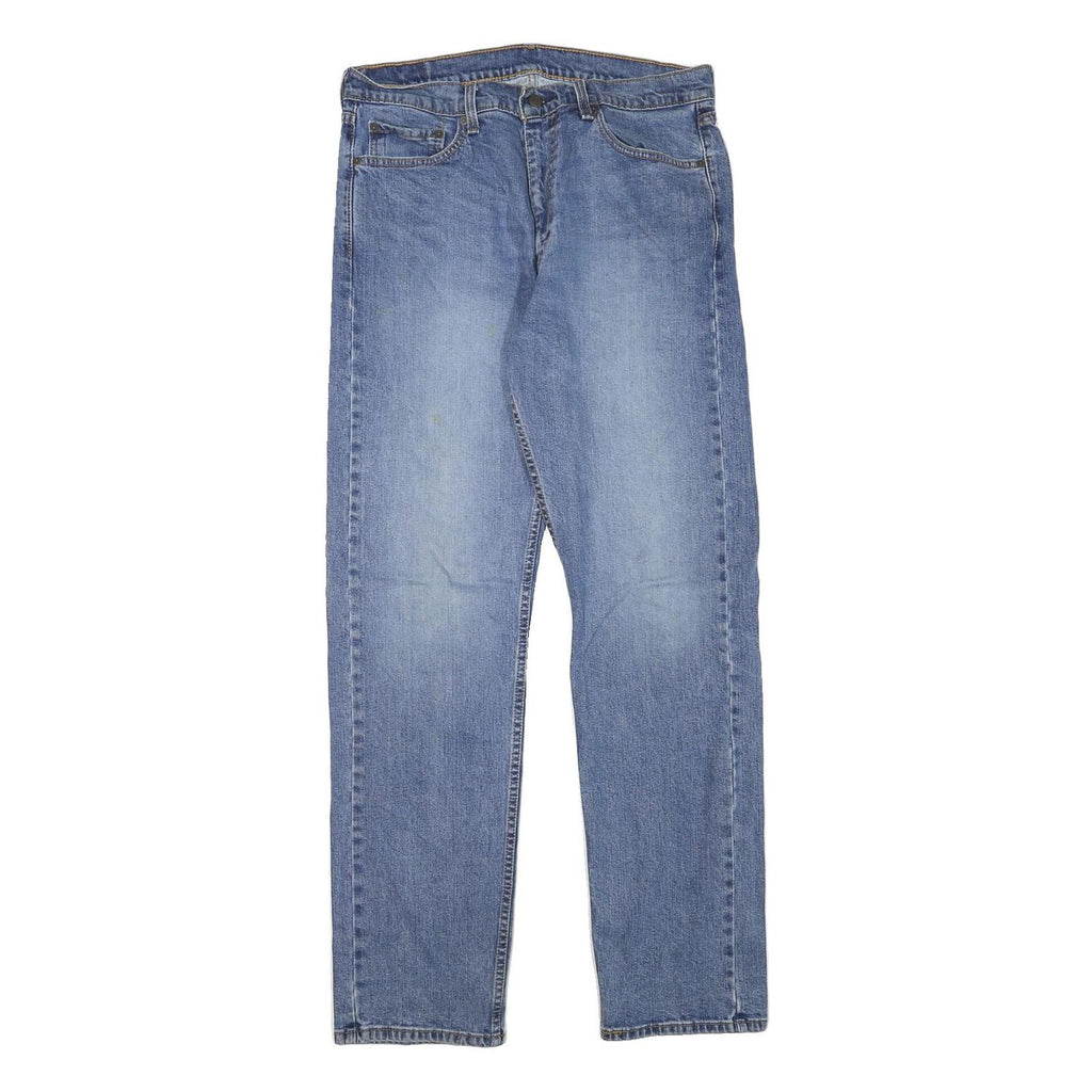 LEVI'S Mens Regular Blue Denim Classic Fit Jeans W33 L32 Zip Closure