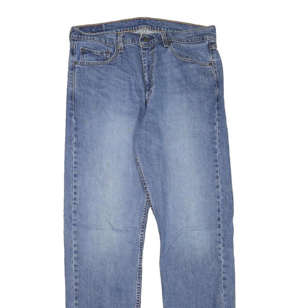 LEVI'S Mens Regular Blue Denim Classic Fit Jeans W33 L32 Zip Closure