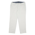 NAUTICA Mens Regular Fit White Cotton Blend Regular Leg Trousers W32 L30 Casual
