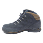 TIMBERLAND Mens High Top Leather Boots Navy Blue UK 8.5 Outdoor Casual