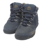 TIMBERLAND Mens High Top Leather Boots Navy Blue UK 8.5 Outdoor Casual