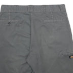 DICKIES Mens Shorts Grey L W36 Workwear Polyester Blend Button Pockets