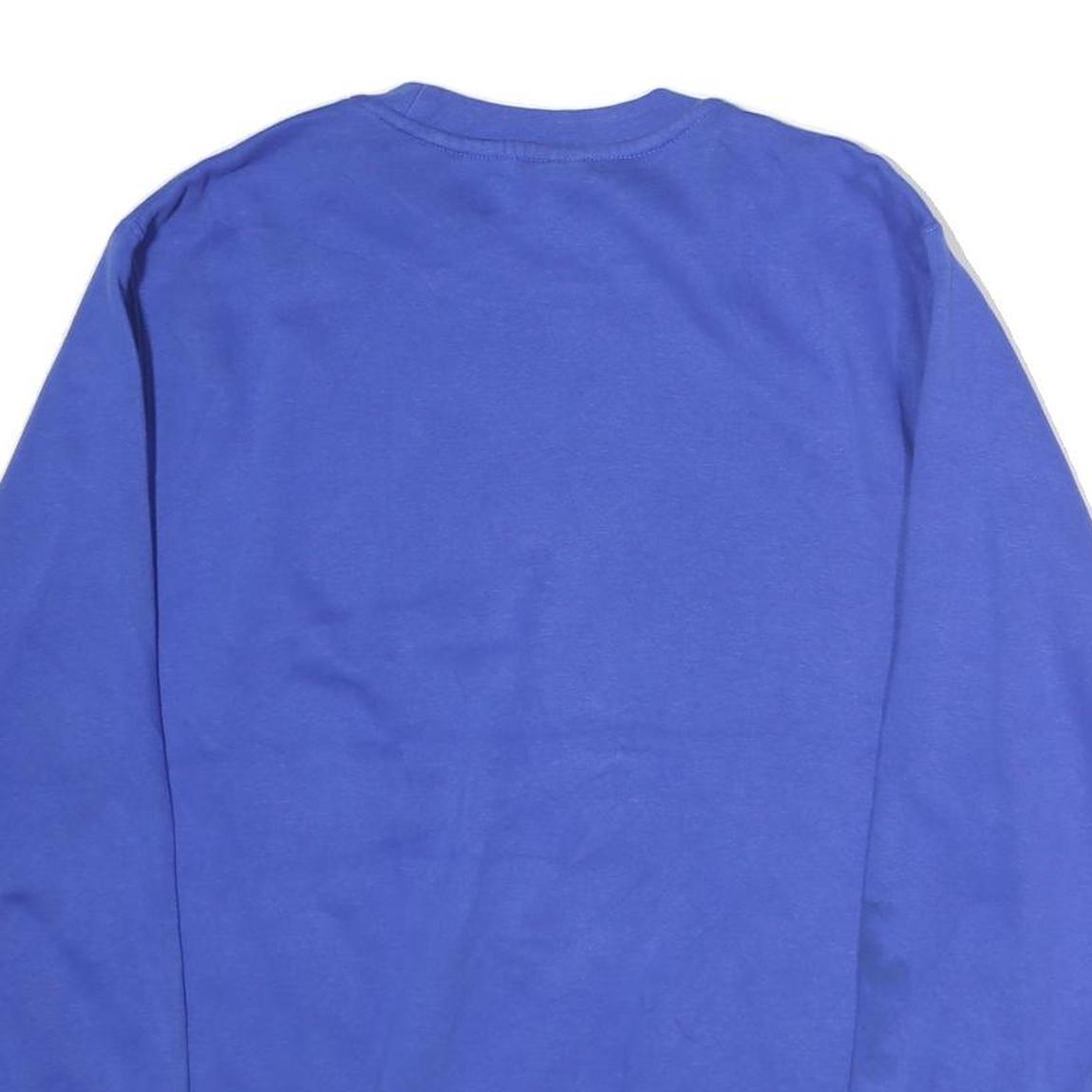 NIKE Mens Blue Track & Field Sweatshirt Crew Neck M Casual Sportswear Cotton