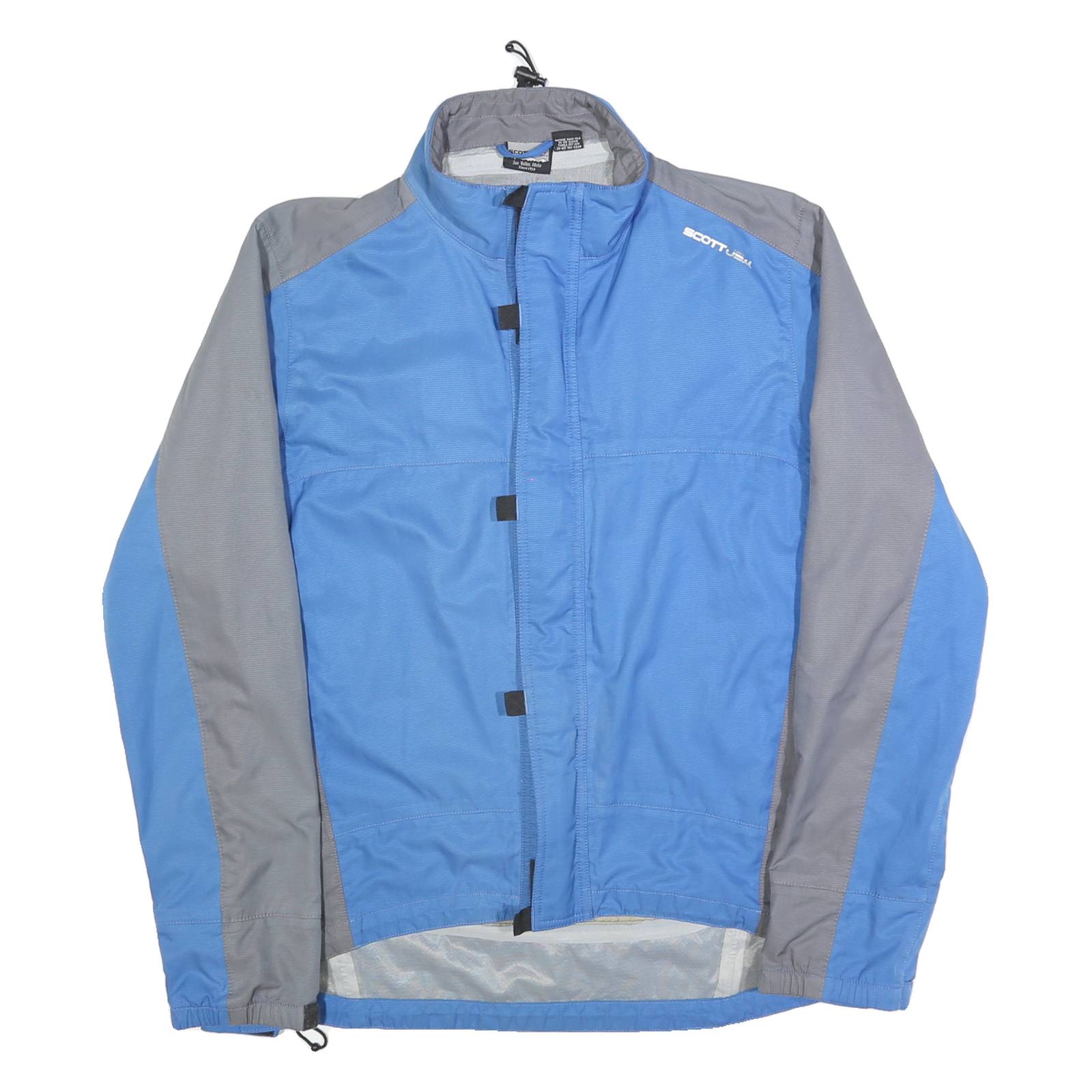 SCOTT USA Mens Blue & Grey Jacket M Polyester Zip Outdoor Sports